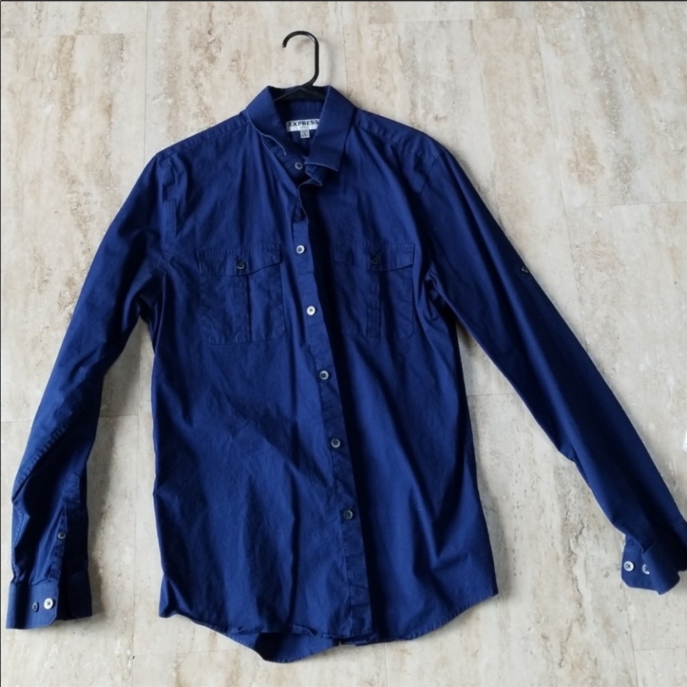 Express fitted button 16 to 16.5 neck large